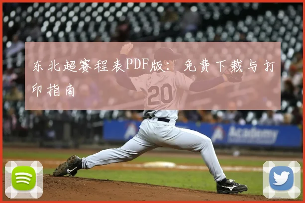 东北超赛程表PDF版：免费下载与打印指南